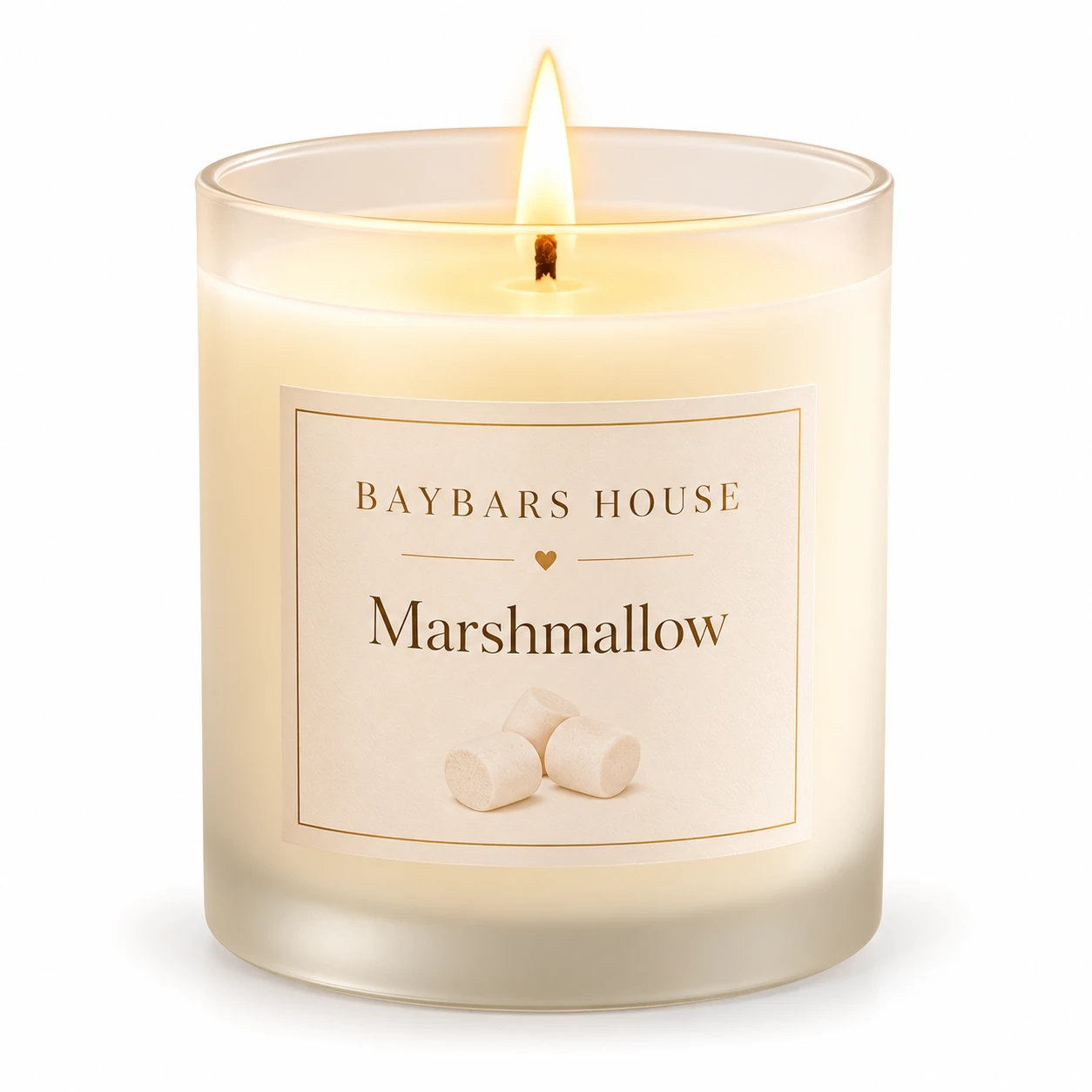 Marshmallow Candle by BAYBARS HOUSE